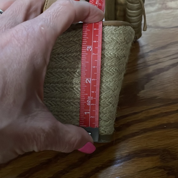 Pink black multi color design straw raffia summer wedge sandals 7.5 NWT so fun - Picture 4 of 6